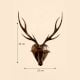 Handcrafted Wood Deer Head Wall Mount